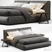 Leather bed