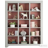 built-in shelving for a classic-style children's room