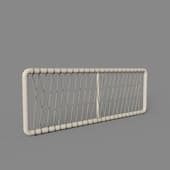 aberash solid wood bed headboard 165 x 60 cm