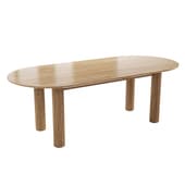 Oval Extendable Wooden Dining Table