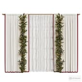 Curtains with a garland 060