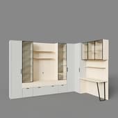 set with a place under the tv and a rimini table grey