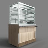 neutral showcase with distribution doors (3 shelves) rc21 an capital