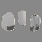 set of three beans mirrors (any size is possible) romano home 2
