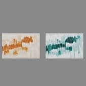 decorative hand-painted panel by feel, 120x80 cm, indigo bergenson bjorn