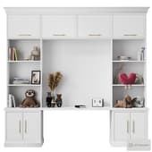 Furniture for children \ Shelving in the nursery 008