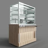 thermal (static) showcase with distribution doors (3 shelves) rh21 a capital