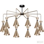 Chandelier with shades