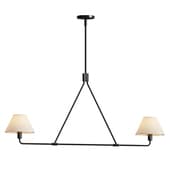 Black Beatrix Chandelier 2 lamps