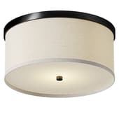 Wells Flush Mount 16 Matte Black
