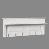 the top of the clothes rack in a classic style