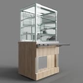 refrigerated display case with distribution doors (3 shelves) rc20 a capital