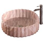 pink marble washbasin