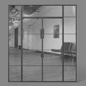 swing aluminum partition wall minoli 7