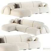 Tofu L shape Corner Sofa