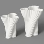 vase for dried flowers printed art, tube, designboom