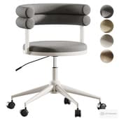 Ponty light gray office chair