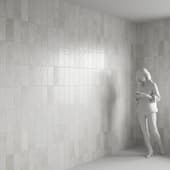 light rectangular wall tile