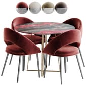 avery velour chair terracotta kitchen table kirsten 100 white