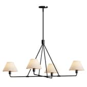 Black Beatrix Chandelier 4 lamps