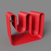 eburet mini desktop organizer stand red