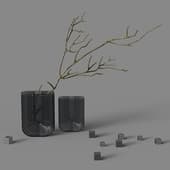 florenty flower vase, grey, bergenson bjorn