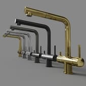 kitchen kneader with exhaust outlet, filter tap