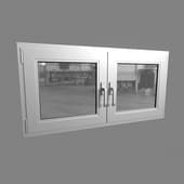 metal-plastic window for household units