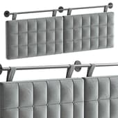 Button Tufted King Wall Mount Headboard