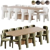 Bliss Chair by Ditre Italia Glide Dining Table