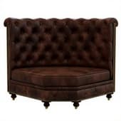 Restoration Hardware Kensington Leather Corner Banquette