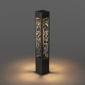 forest leaf landscape led lamp