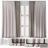 curtains in two colors 053
