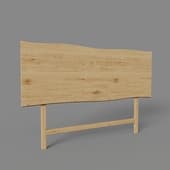 rasha headboard made of oak veneer with natural finish 170 x 55 cm