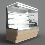 confectionery refrigerated display case open wall (3 shelves) rkc22 a pol crystal