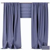 Curtain on fabric hinges 4