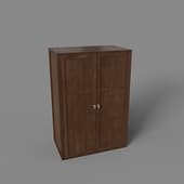 wardrobe case with wooden doors, art. 390a, 1000x1470nx600