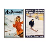 Poster Andermatt Set of wall paintings P01