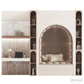 shelving with a workplace for a children's room 16