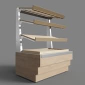 neutral open bread showcase (4 shelves) rkb23 ao crystal