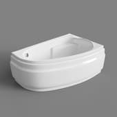 asymmetric bathtub joanna 150x95, right