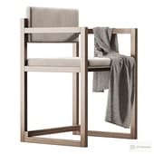 Chaise Alinna en bois massif