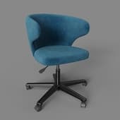 coxo rotating chair (catania aquamarine)