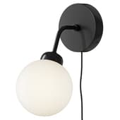 Nuura Apiales Wall Lamp Satin Black with Cord