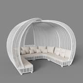 spartan - white gazebo