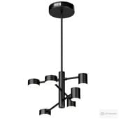 chandelier on a rod moderli v2740-6cl lewes 6*led*5w