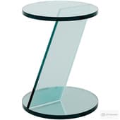 1990s Postmodern Italian Glass Accent Table by Chairish