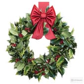holly christmas wreath