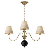 Micahell Capiz Shell Branch Chandelier 3 heads