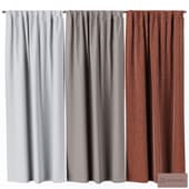 Curtain on fabric hinges 2